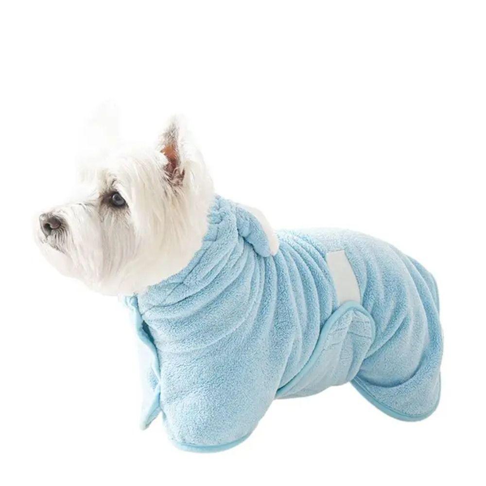 Super Absorbent Dog Bathrobe Quick-drying Cat Bath Robe  for Small Medium Large Dogs