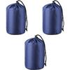 3 Pcs Dustproof Dry Bag Grid Nylon Storage Sack Durable Compression Sack  Hiking