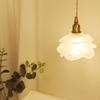 Retro Luxury Rose Glass Pendant Light All Copper Living Room Background Bedroom Study Chandeliers Dining Room Bar LED Lights