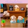 Adorable Resin Miniature Dog Figurines For Garden Decor And Desk Accessories