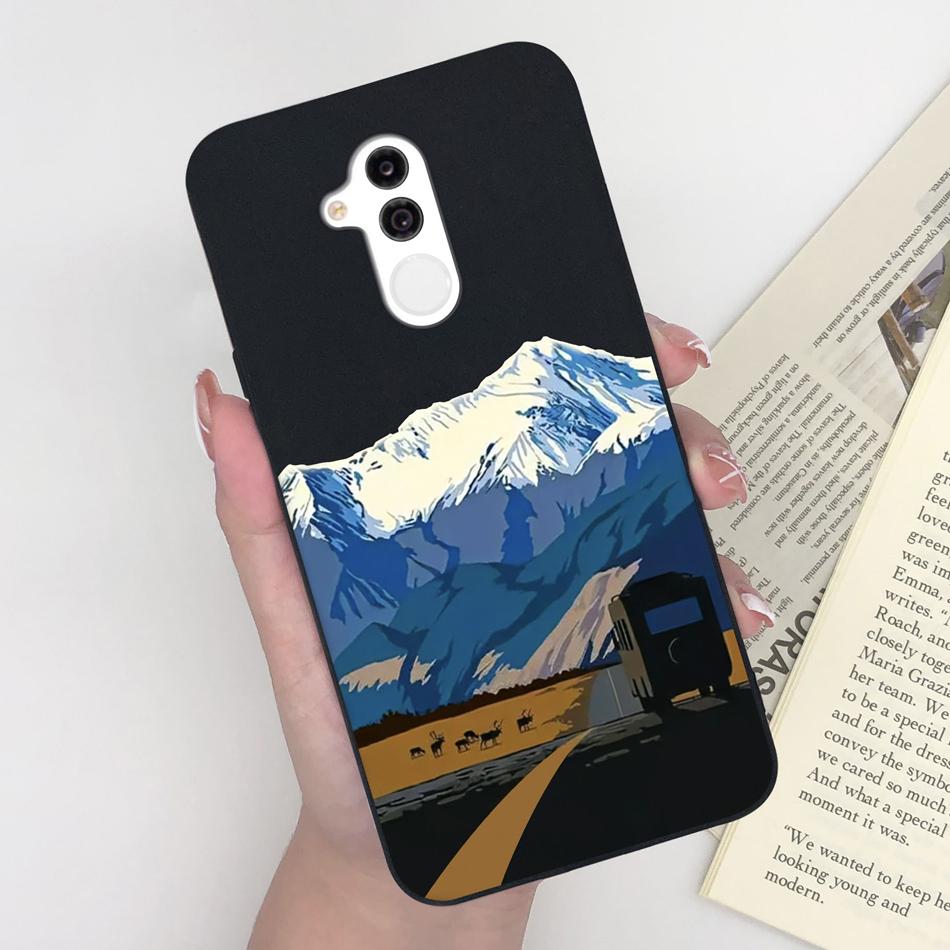 Case For Huawei Mate 20 lite Cute Astronaut Soft Matte Silicone Bumper For Huawei Mate 20lite Phone Back Cover Coque Bumper Capa
