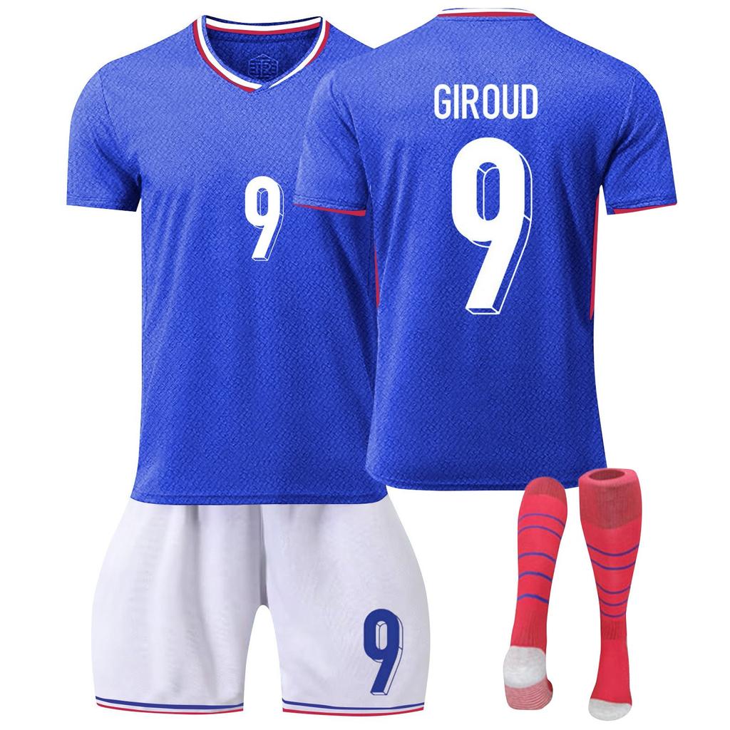 2425Франция, комплект футболок для домашнего футбола, шорты и носки, новый сезон, шорты и носки, комплект размеров для взрослых и детей