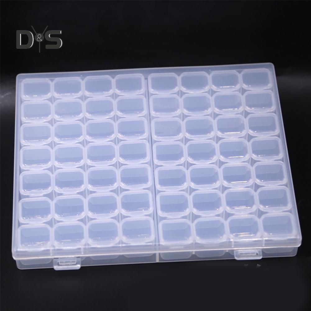 Fancystyle 56 сетчатый прозрачный ящик для хранения украшений для ногтей ящик для инструментов с крышкой контейнер для демонстрации
