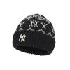 MLB Содержит шерстяную вязаную шапку-бини, унисекс, черная, модная, 3ABNBM546-50BKS