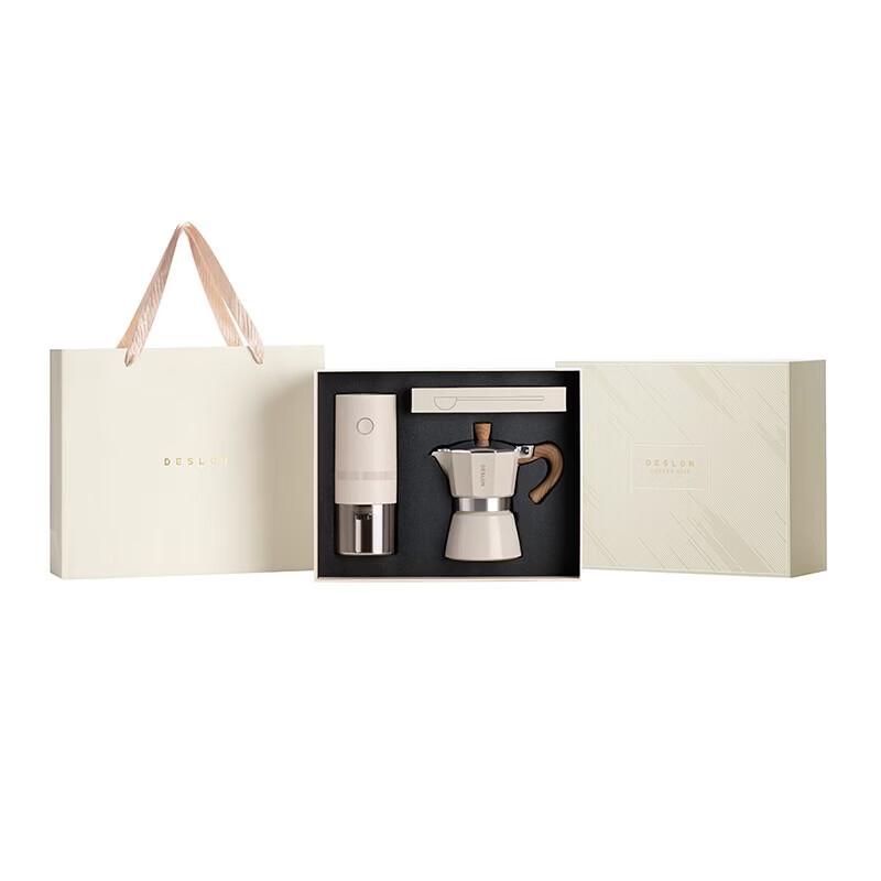 Набор для кофе DESLON: мока-пот, кофемолка и ложка