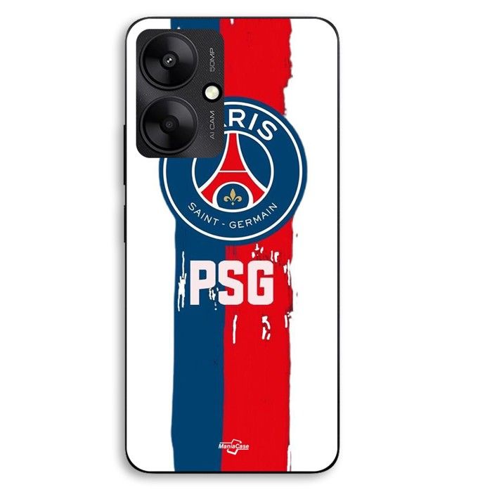 Coque Pour Xiaomi Redmi 13C 5g PSG logo fond blanc Maniacase