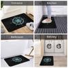 Anchor Bath Mat Nautical Compass Card Sailor Captain Door  Flannel Rug Entrance   Home Decor
