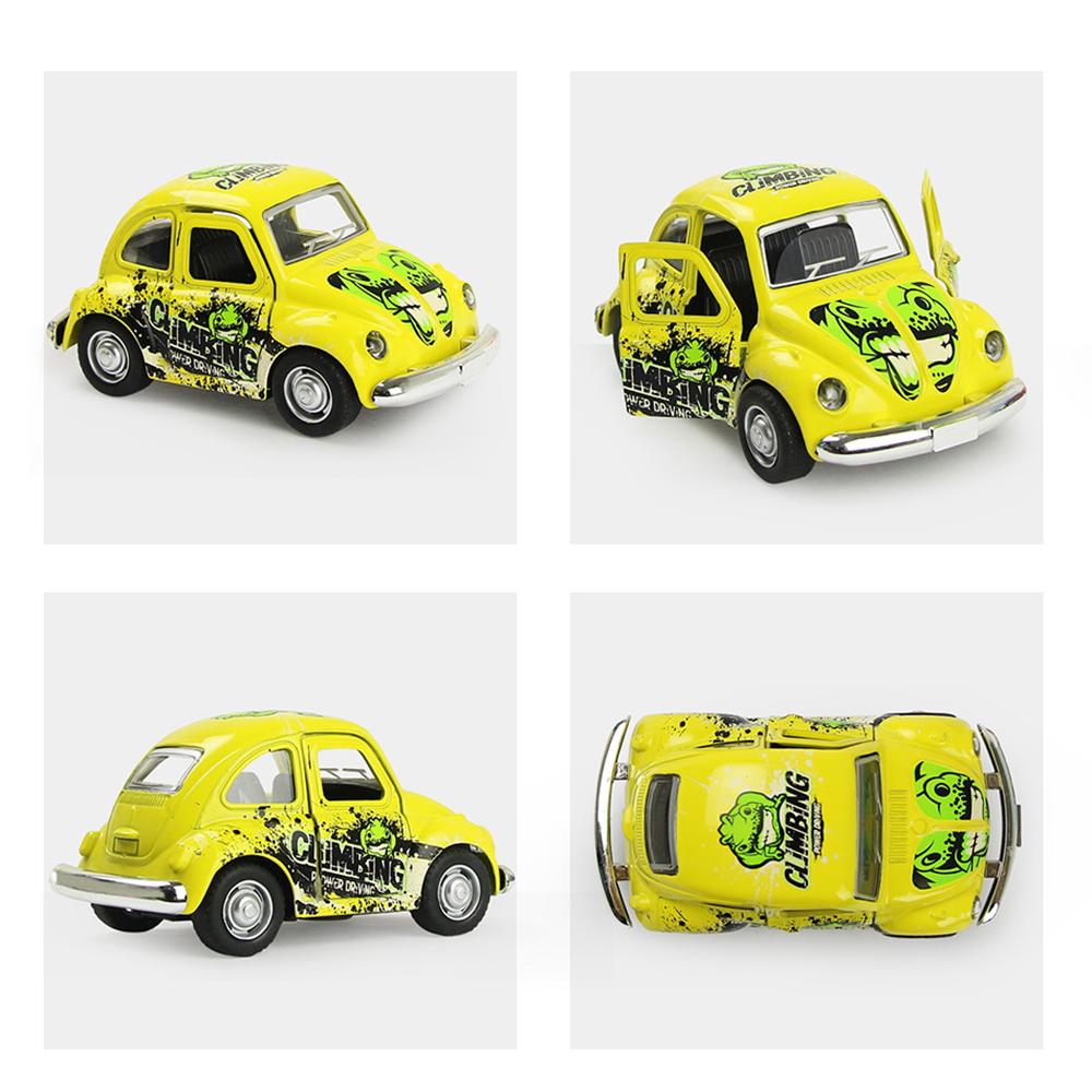 1/36 Alloy Miniature Car Toy Model Pull‑Back Children Vehicle Toy Model with Light Sound