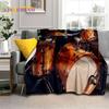 Drum Kit Stand Set with Soft Flannel Throw Blanket for Bed Sofa Bedroom Picnic Outdoor Leisure and Music Lovers  Ideal Gift