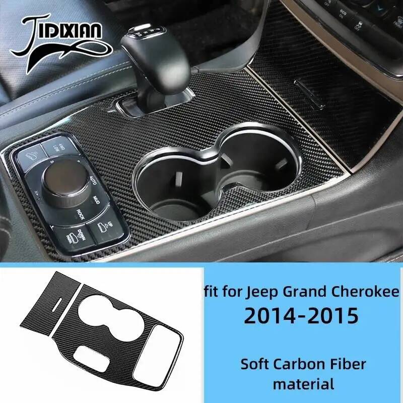 JIDIXIAN Carbon Fiber Grain Interior Decoration Cover for Jeep Grand Cherokee 2011 2012 2013 2014 2015 2016 2017 2018 2019 2020 we1