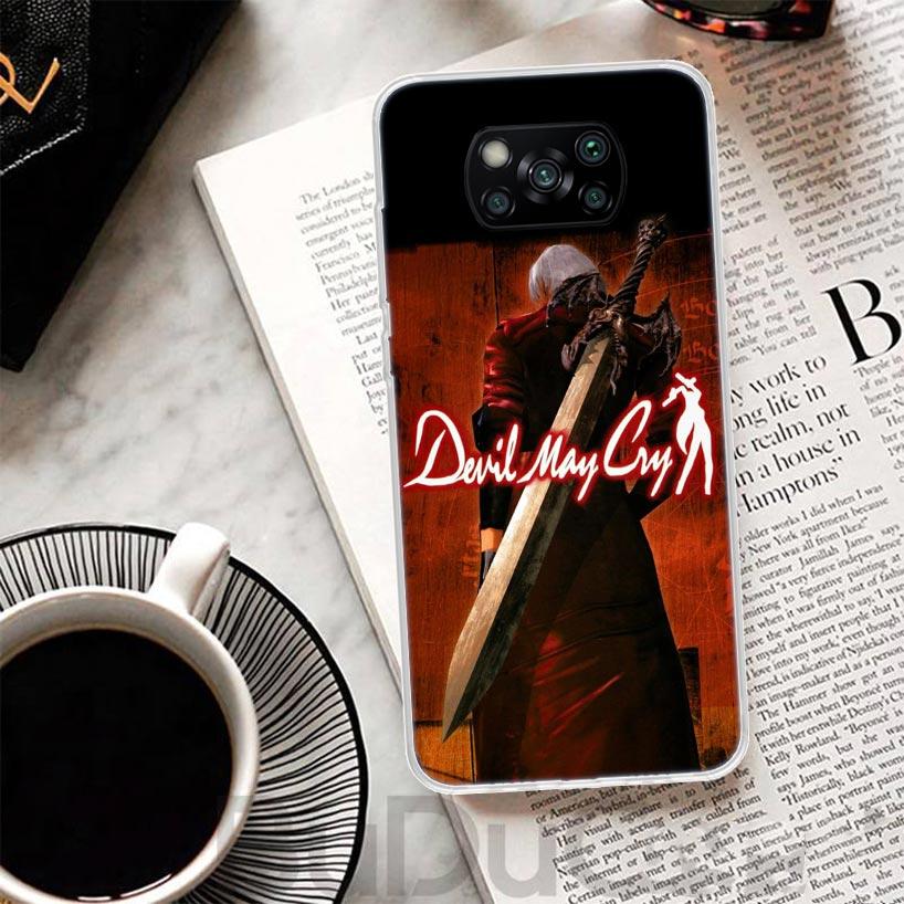 Игровой чехол D-Devil May Cry 5 для телефона Xiaomi Poco X7 X6 X5 Pro X3 Nfc F7 Ultra Чехол-накладка F6 F5 X4 F4 Gt F3 M6 M5S M4 M3 С принтом