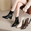 Wind Pointed Thin Boots Women's Autumn Thin Heel High Boots Rear Zipper High Heel Thin Boots