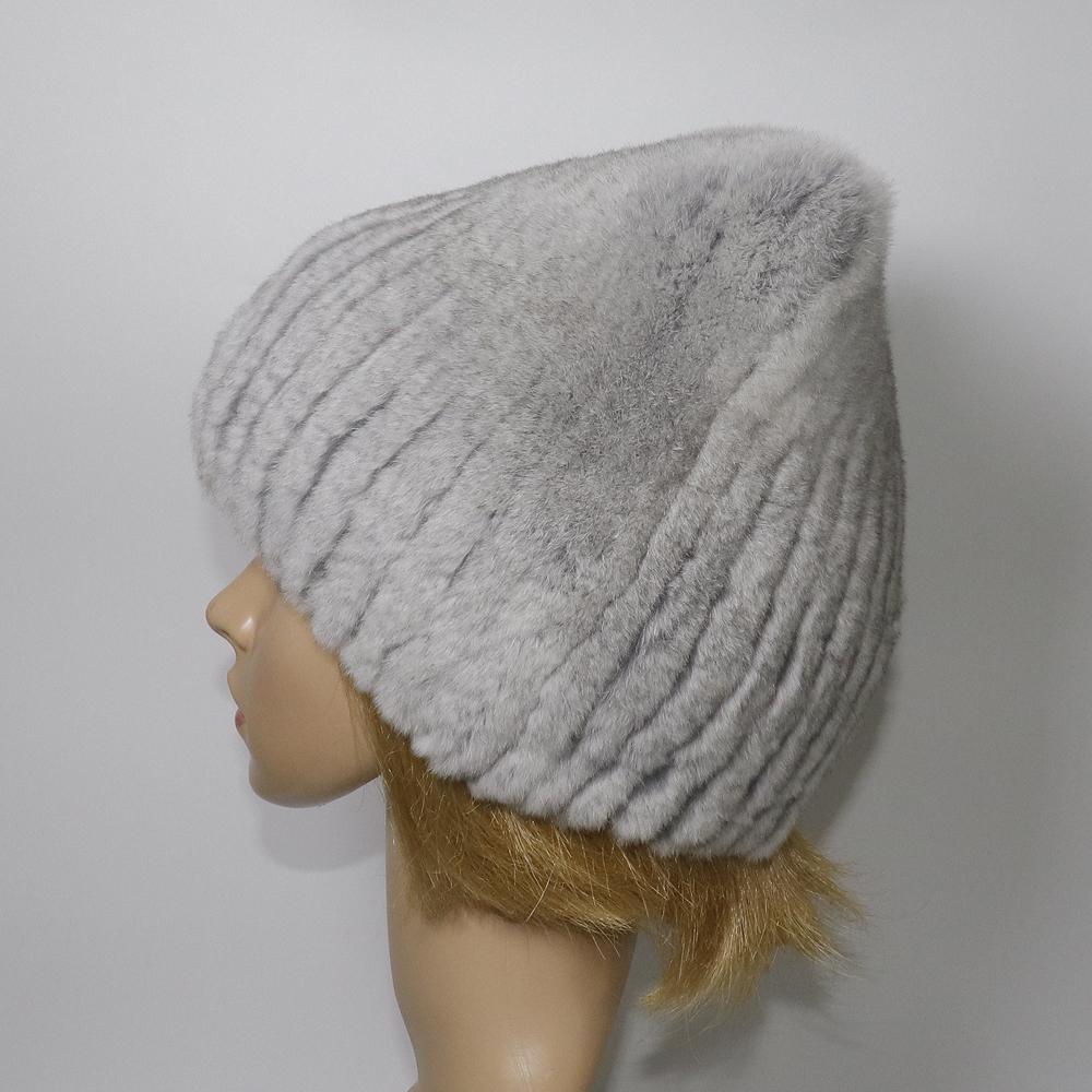Зимняя модная меховая шапка для девочек, пушистая, теплая, из натурального меха кролика Рекс, шапки с кошачьими ушками, женская, толстая, хорошего качества, из меха кролика Рекс