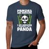 Pandas Are Awesome for Unisex WoUnisex Kids Panda Bear TShirt Work Wear Short Sleeve TShirt
