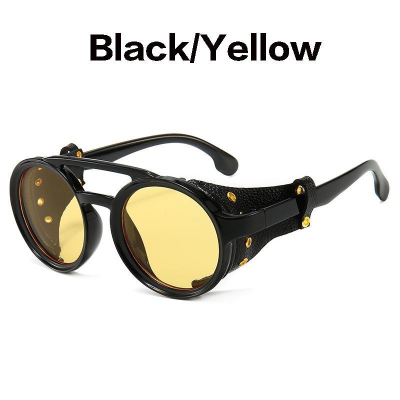 Винтажные круглые солнцезащитные очки в стиле ретро для мужчин и женщин, очки в стиле панк, готические солнцезащитные очки в стиле стимпанк ZPG