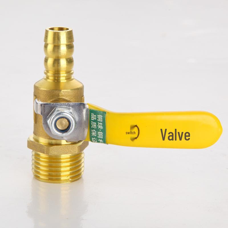 Thickened 4-Point Gas Ball Valve for Natural Gas and Water Heaters, Internal/External Thread.