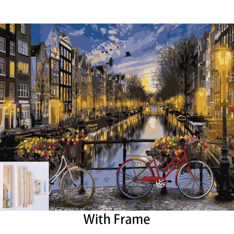 Изысканный набор для рисования по номерам своими руками для детей и взрослых с экологически чистыми акриловыми красками