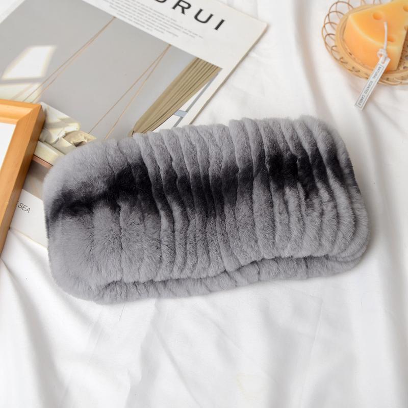 Ew зимний уличный женский шарф из натурального меха кролика рекса, шарфы из натурального густого меха, российские теплые повязки на голову из 100% натурального меха кролика рекса