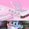 1Pc Flower Pendant Pen Creative Glowing Light Bulb Pen Black Pen Korean Small Fresh Gel Pen Signing