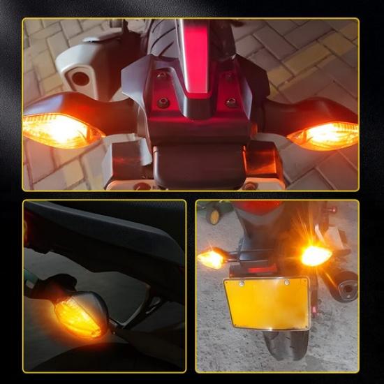 Motorcycle Turn Signal Light Indicator Blinker Amber For Honda CB500F 2013-2018