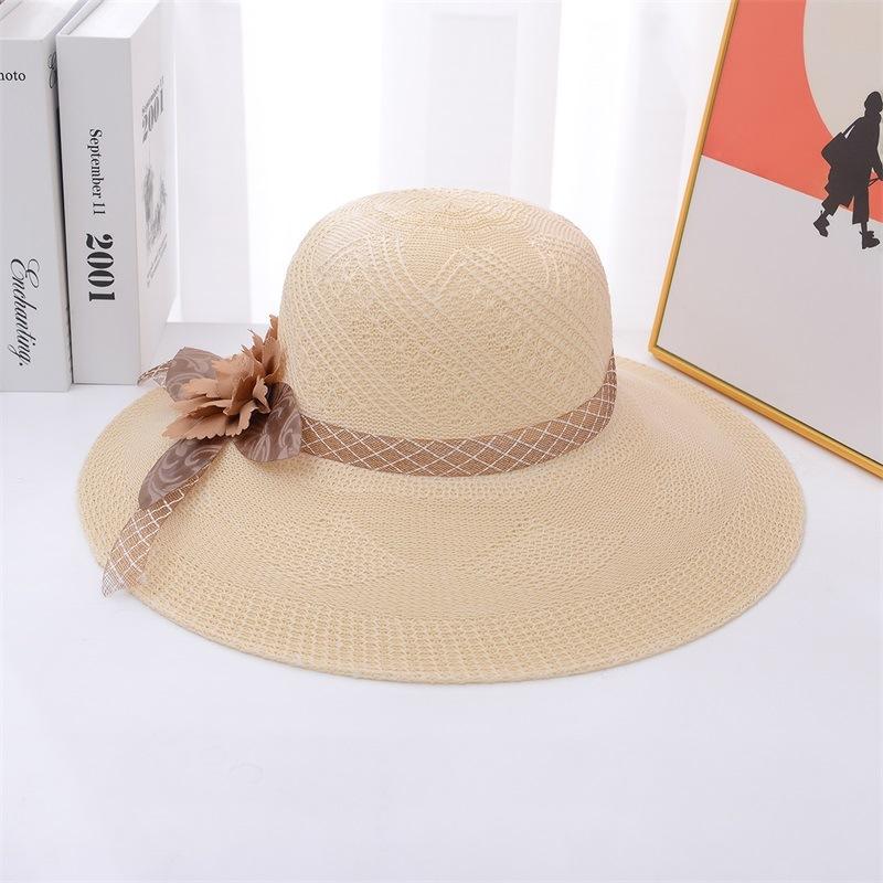 Шляпа для женщин, летняя соломенная шляпа, пляжная шляпа, шляпа от солнца, защита от солнца, солнцезащитная соломенная шляпа для женщин