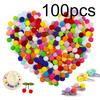 Caydo 100 Pieces 1 Inch Pom Poms for Hobby Supplies and DIY Creative Crafts