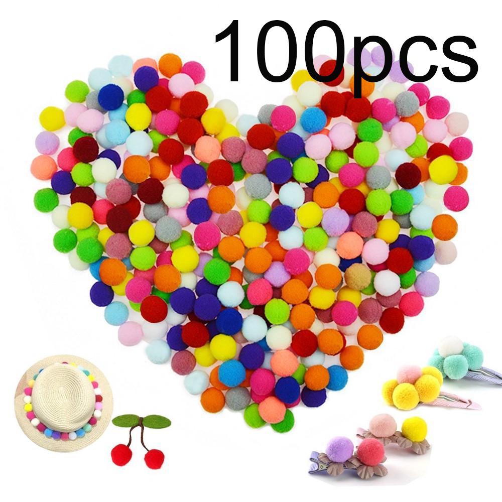 Caydo, 100 шт., 1-дюймовые помпоны для товаров для хобби и поделок своими руками