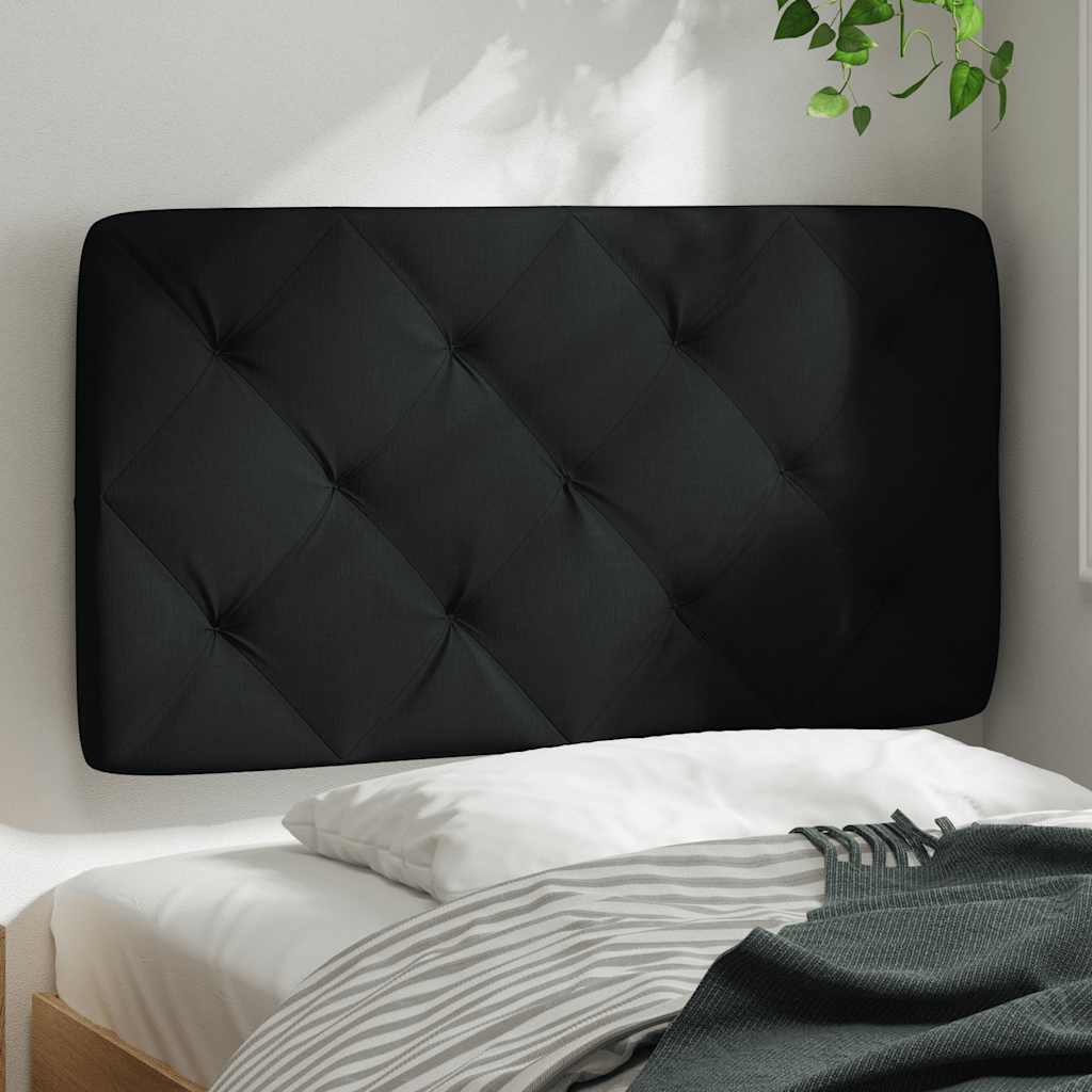 Headboard Cushion Black 90 cm Fabric