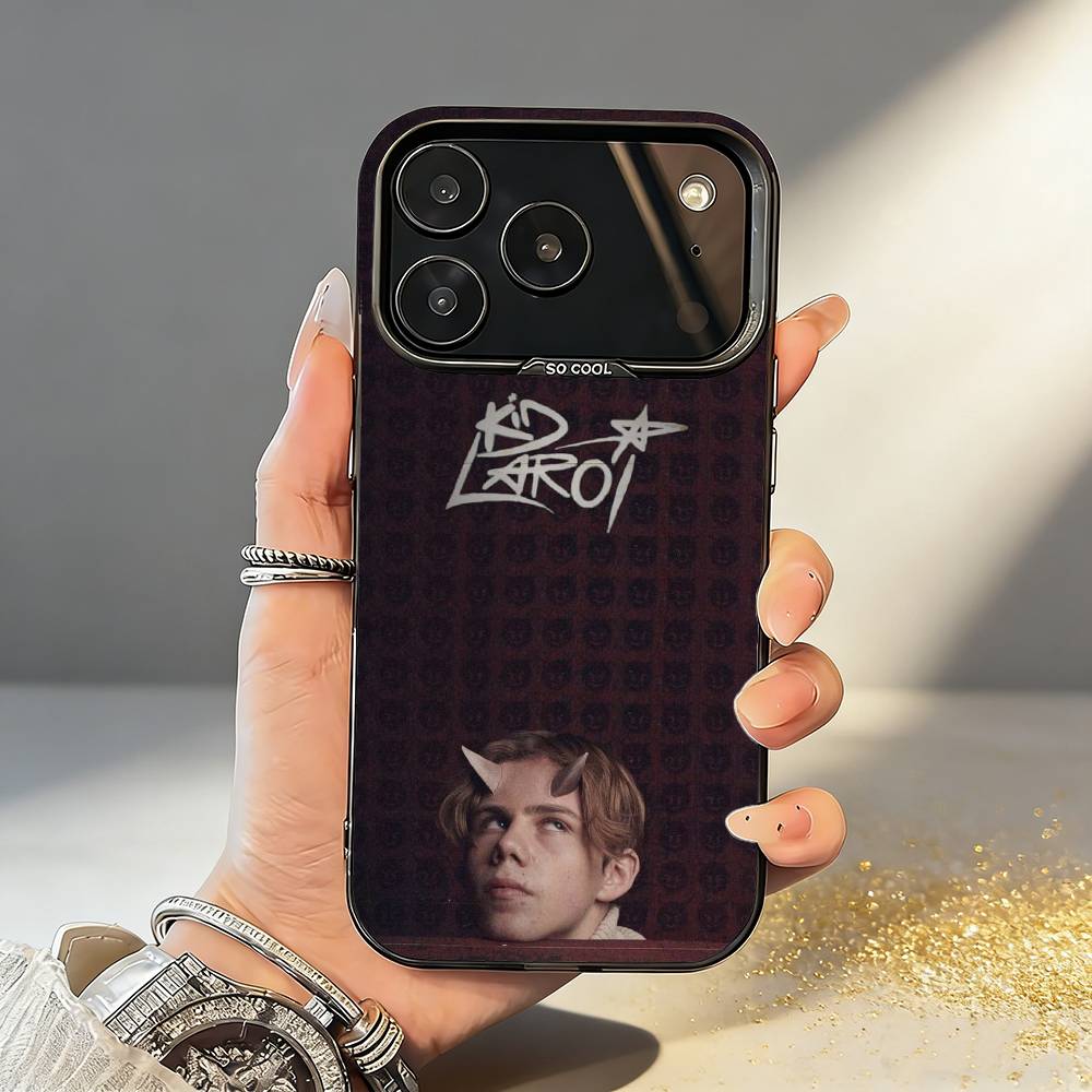 SINGER The Kid L-Laroi Чехол для телефона для iPhone17,16,15,14,13,12,11,Pro,MAX Белый Матовый Ударопрочный Чехол
