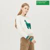  Benetton Winged Lama Embroidery Knit Bakpb5361 Iv