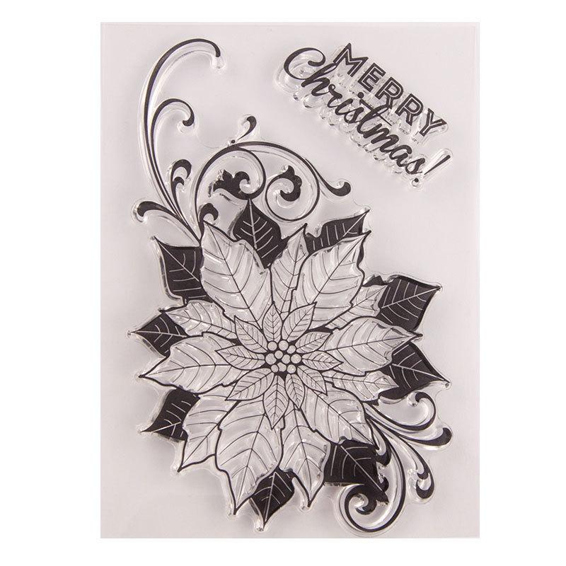 Лист ветка прозрачные силиконовые прозрачные штампы для печати DIY Скрапбукинг Фотоальбом Декор Искусство Сад Растение