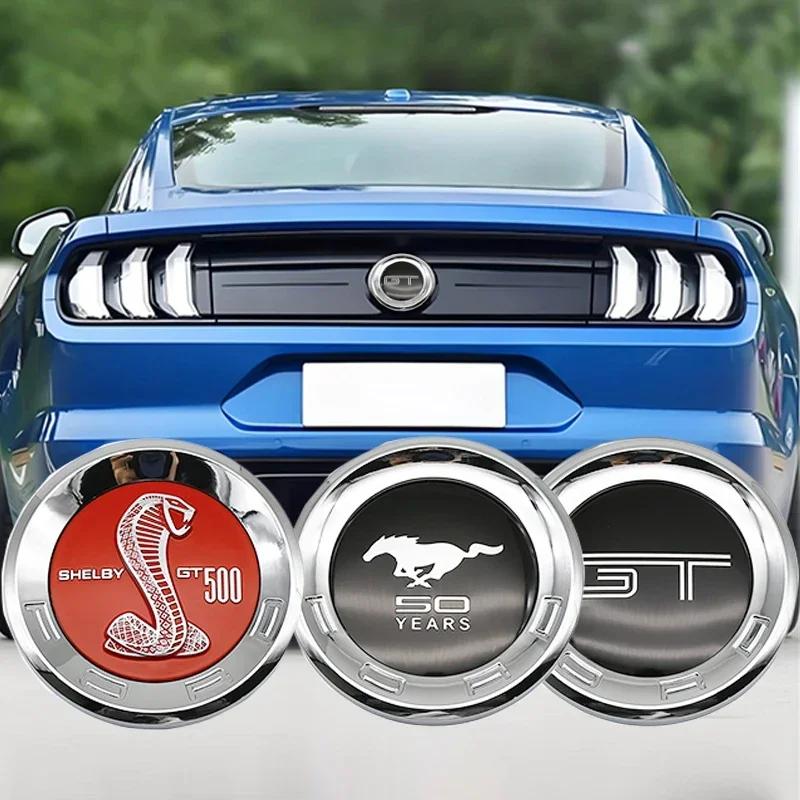 Автомобильная наклейка 2026 Ford Новый 2025 Горячая 1 шт. Наклейка-эмблема на багажник автомобиля Логотип GT Для Ford Mustang 5.0 ROUSH SHELBY GT 500 Cob