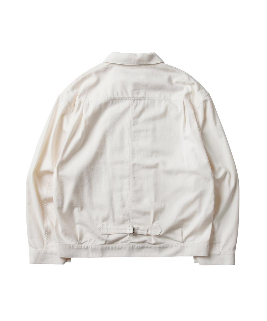 Dgre Silk Neb Blouse Jacket Cream