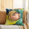 SSakamoto Days Anime Cushion Cover Silky Short Plush Invisible Zipper Dustproof Sofa Pillow Case For Home Decor