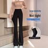 2024 Women's High-Waisted Elastic Slim Fit Black Flared Pants