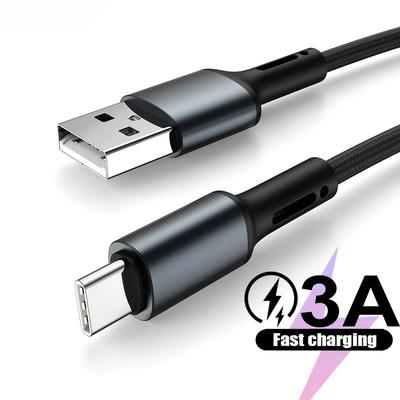 Кабель USB Type C для быстрой зарядки Samsung Xiaomi Redmi Google 1 2 3 метра, шнур для зарядки сотового телефона USBC, длина 1 м 2 м 3 м