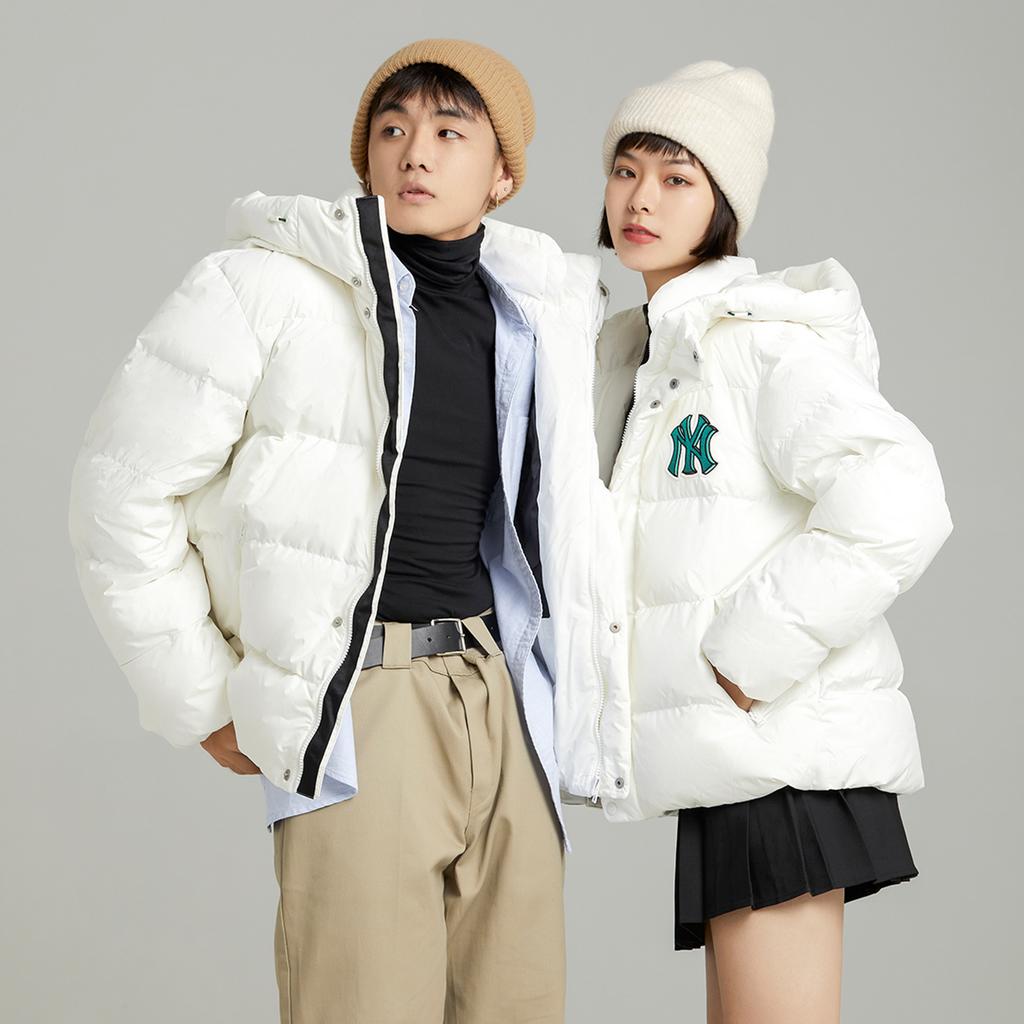 New MLB Down Jacket Cropped Unisex White 3ADJB0626-50IVS