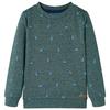 Dark Green Blend Sweatshirt for Children 92/104/116/128/140