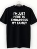 Humorous ShortSleeve TShirt for Men Casual Crew Neck Tee Lightweight Material Slightly Stretchy Summ
