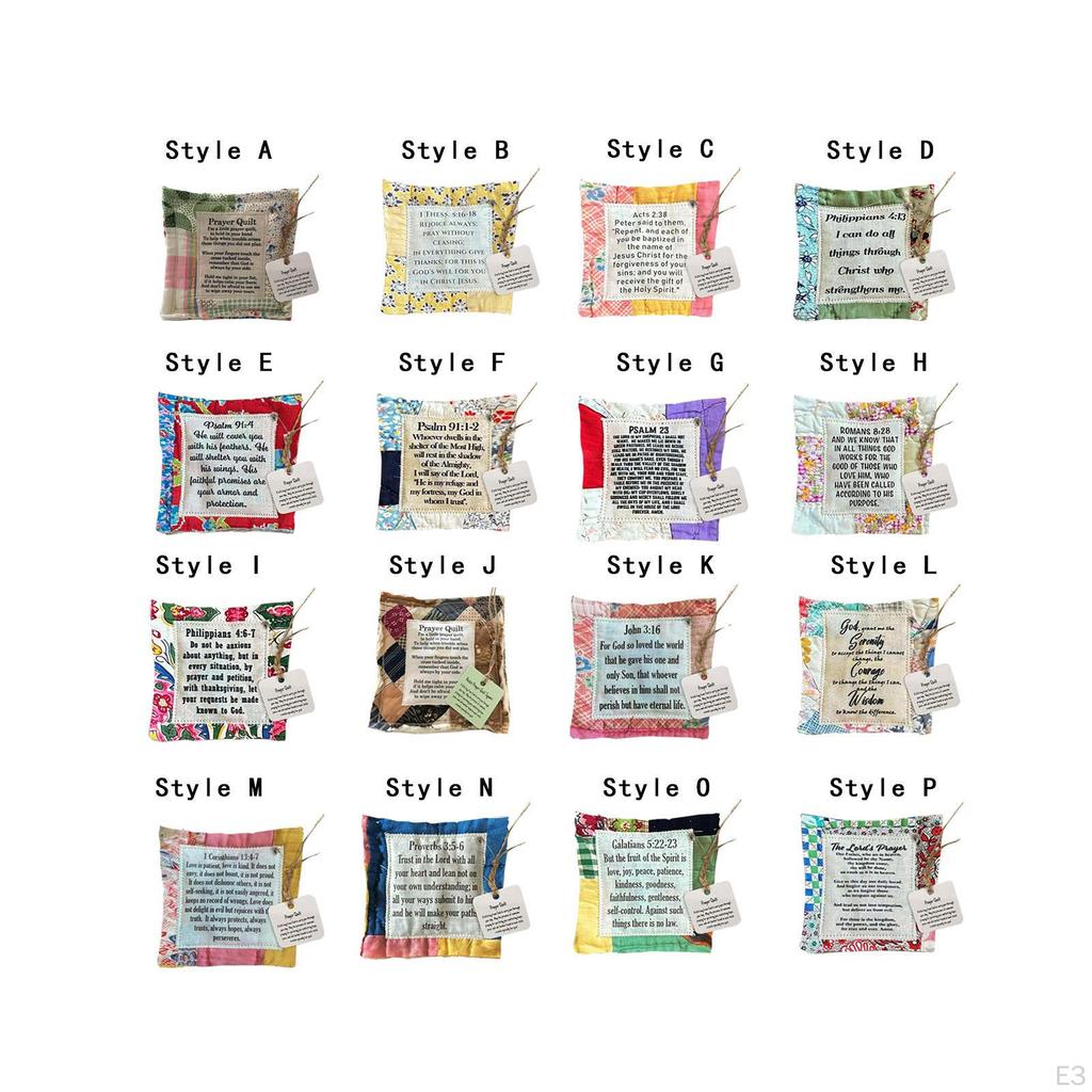 Cross Inside Prayer Quilt for Holiday Decor And Gift