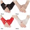 Spring Summer Sunscreen Dance Lace Gloves Fingerless Mittens Driving Gloves Short Gloves