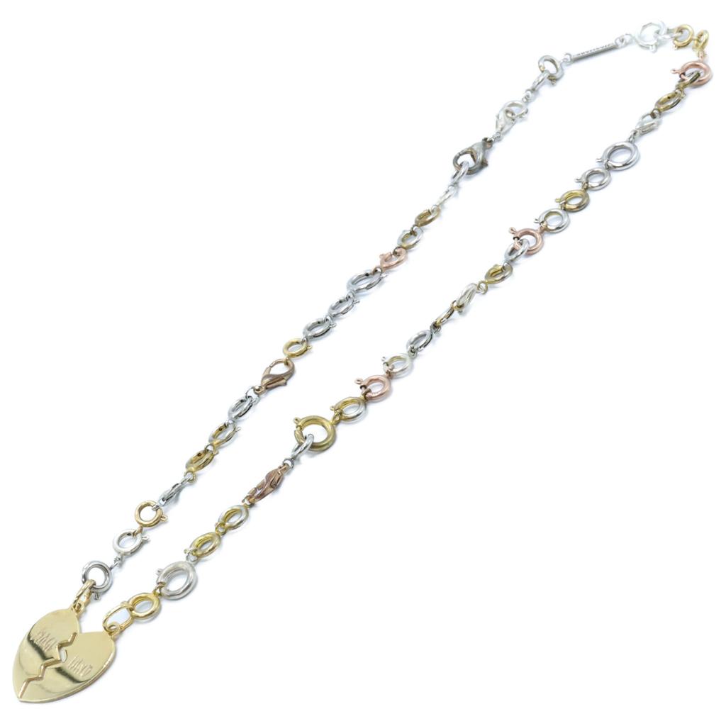 MAGLIANO GOLDEN BROKEN HEART CHAIN Heart Chain Necklace Gold / SilverUsed