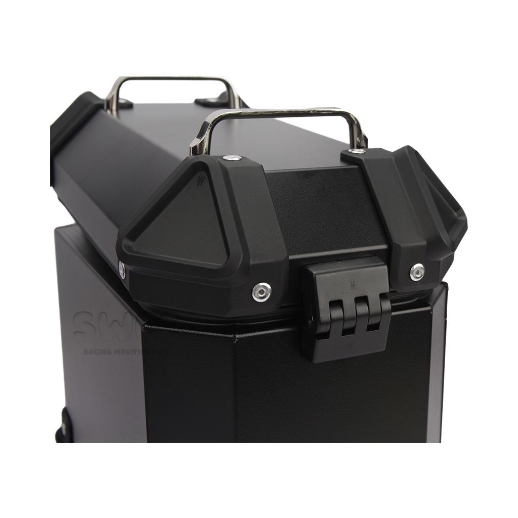Универсальные мотоциклетные алюминиевые боковые кофры – Водонепроницаемые, Противоударные, Быстросъемные (18 л/28 л/35 л)