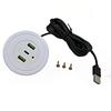 Sofa Desktop Hole Embedded USB Charger USB C Phone Charger for Laptop PC Office Mobile Phone Charging Socket Replace