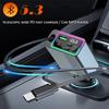 Bluetooth 5.3 Автомобильный MP3-плеер Быстрое зарядное устройство PD USB Музыкальный адаптер с телескопическим проводом и светодиодным дисплеем