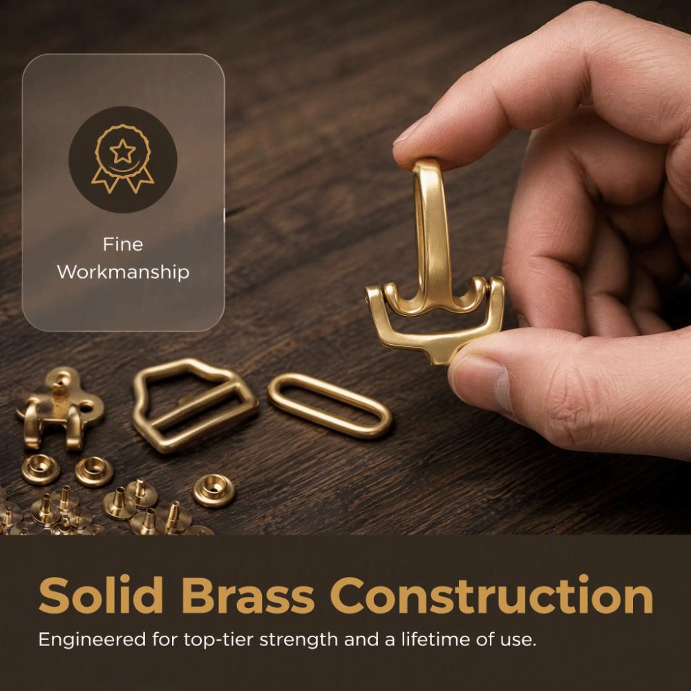 Solid Brass Brass Buckle Hardware Multi-Purpose Use Metal Belt Buckles For Leather Goods