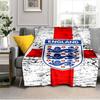 England Football Crest Printed Throws Blanket Soft Flannel Blankets for Couch Bed Gifts for Men Women Picnic blanket Christmas gifts