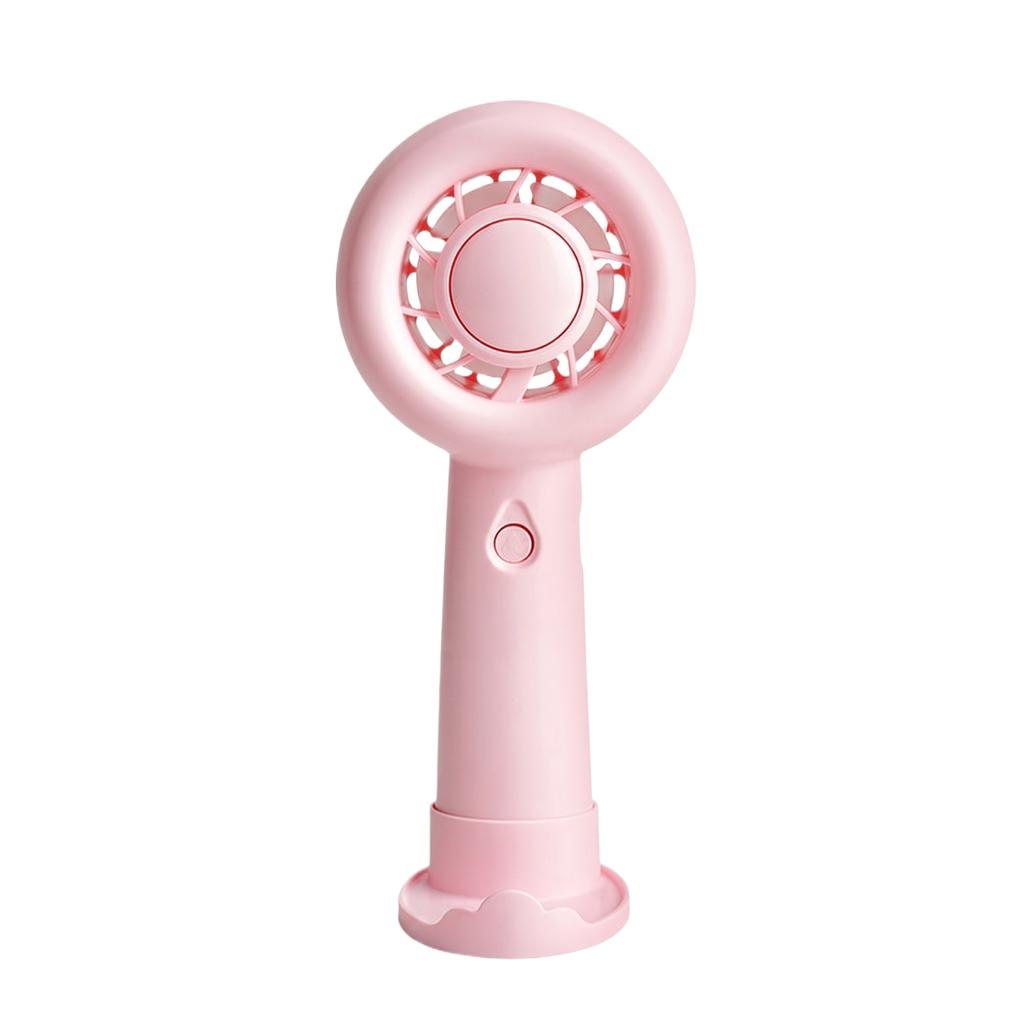Portable Handheld Fan Rechargeable Mini Fan with Adjustable Speed Settings USB Charging Compact Design for Indoor Outdoor Use