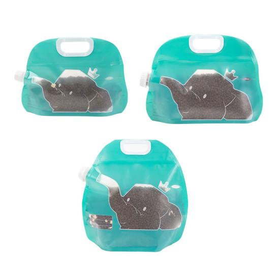 Сумка для хранения корма для домашних животных, герметичный пластиковый пакет для хранения сухих закусок, портативный герметичный пакет для корма для домашних животных для путешествий, кемпинга, походов