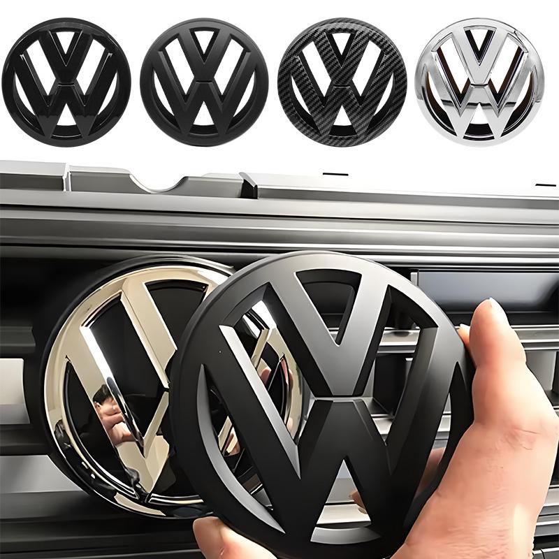 For Volkswagen Car Logo Front Bonnet Hood Rear Tail Trunk Emblem For Volkswagen VW Polo Passat Golf 6 7 7.5 MK6 MK7 MK 7.5 Replace Accessories zs0